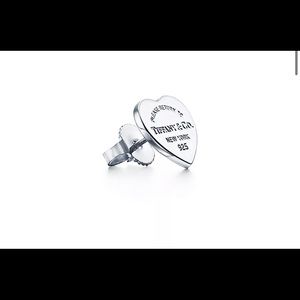 Return to Tiffany Heart Tag Stud Earring
in Silver, Mini